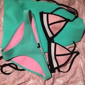 Bambi Bubble Mint Triangl neoprene Bikini